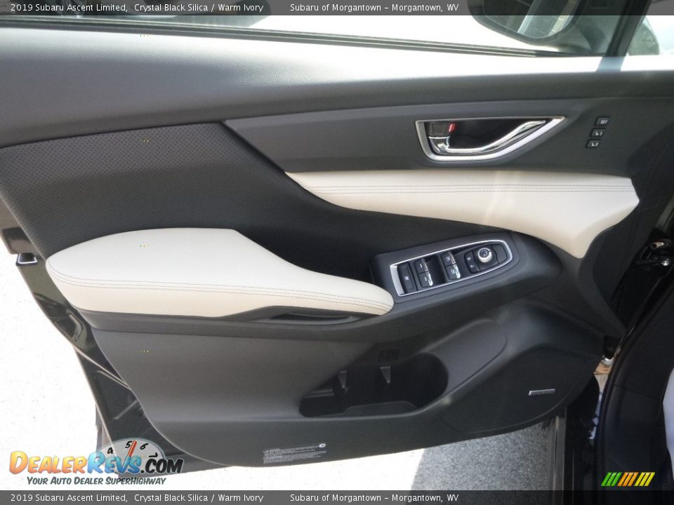 2019 Subaru Ascent Limited Crystal Black Silica / Warm Ivory Photo #14