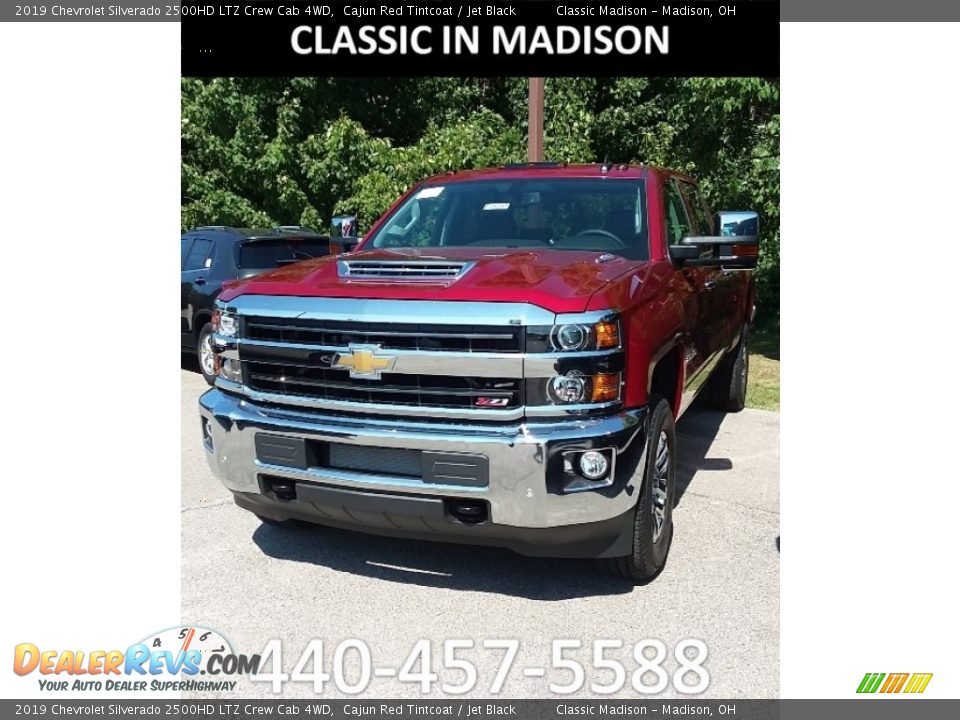 2019 Chevrolet Silverado 2500HD LTZ Crew Cab 4WD Cajun Red Tintcoat / Jet Black Photo #1