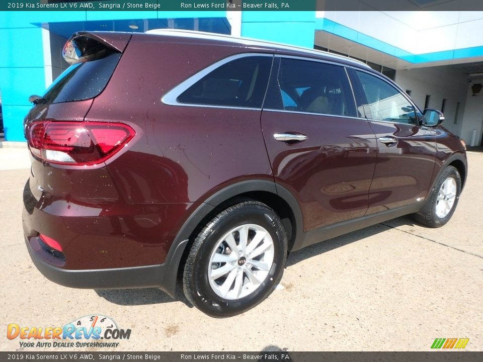 2019 Kia Sorento LX V6 AWD Sangria / Stone Beige Photo #2