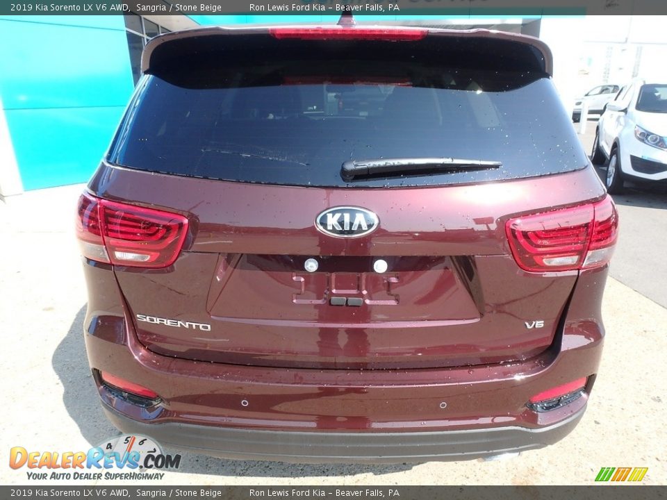 2019 Kia Sorento LX V6 AWD Sangria / Stone Beige Photo #3