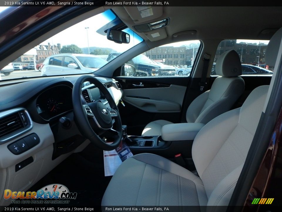 2019 Kia Sorento LX V6 AWD Sangria / Stone Beige Photo #11