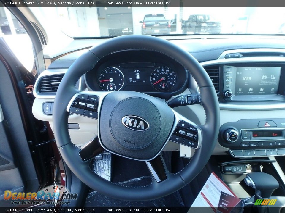 2019 Kia Sorento LX V6 AWD Sangria / Stone Beige Photo #17