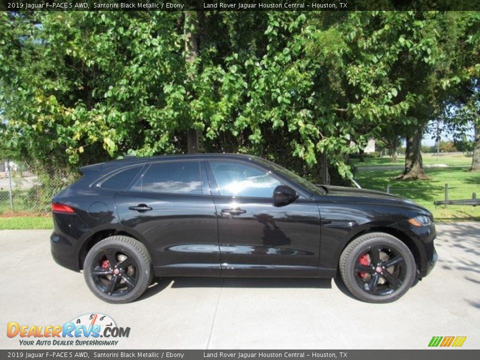 Santorini Black Metallic 2019 Jaguar F-PACE S AWD Photo #6
