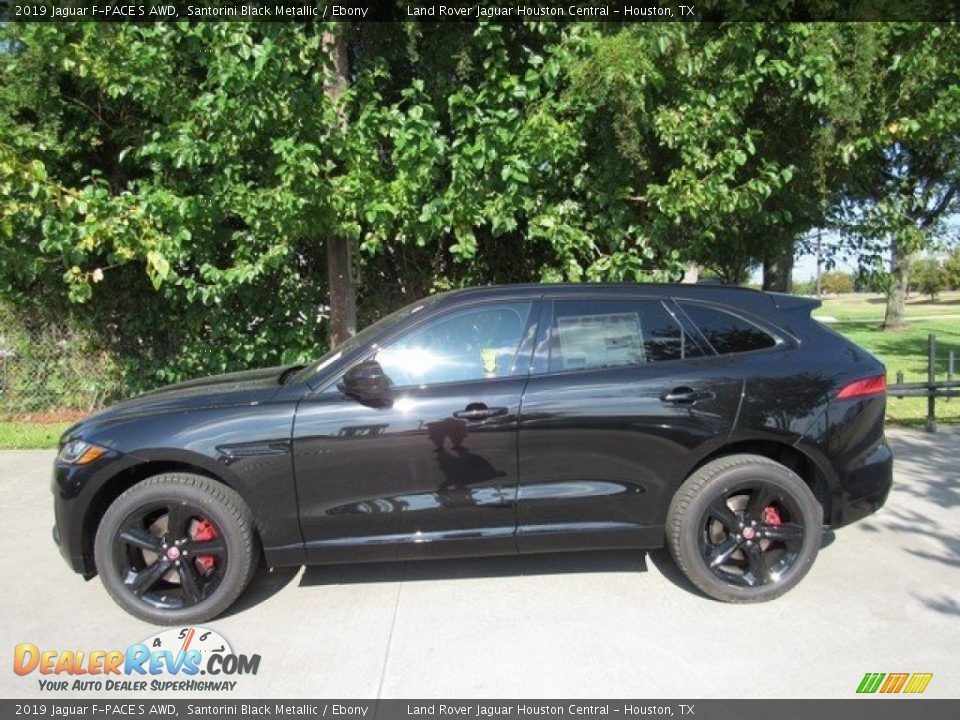 Santorini Black Metallic 2019 Jaguar F-PACE S AWD Photo #11