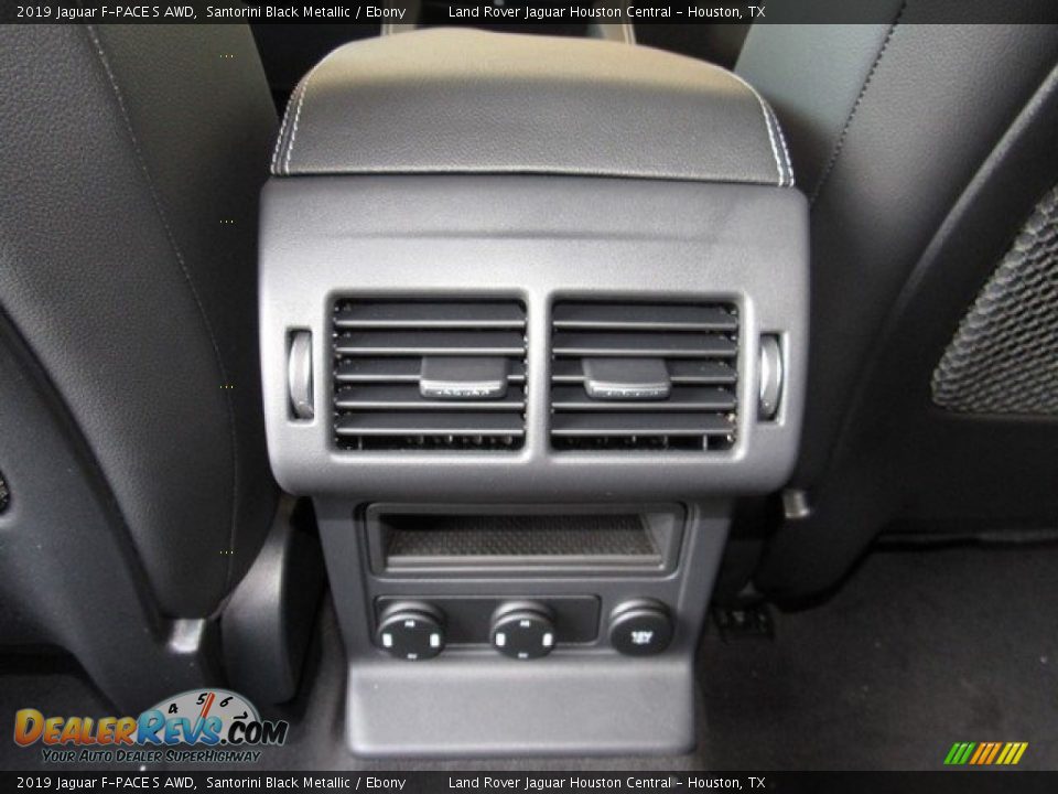 2019 Jaguar F-PACE S AWD Santorini Black Metallic / Ebony Photo #16