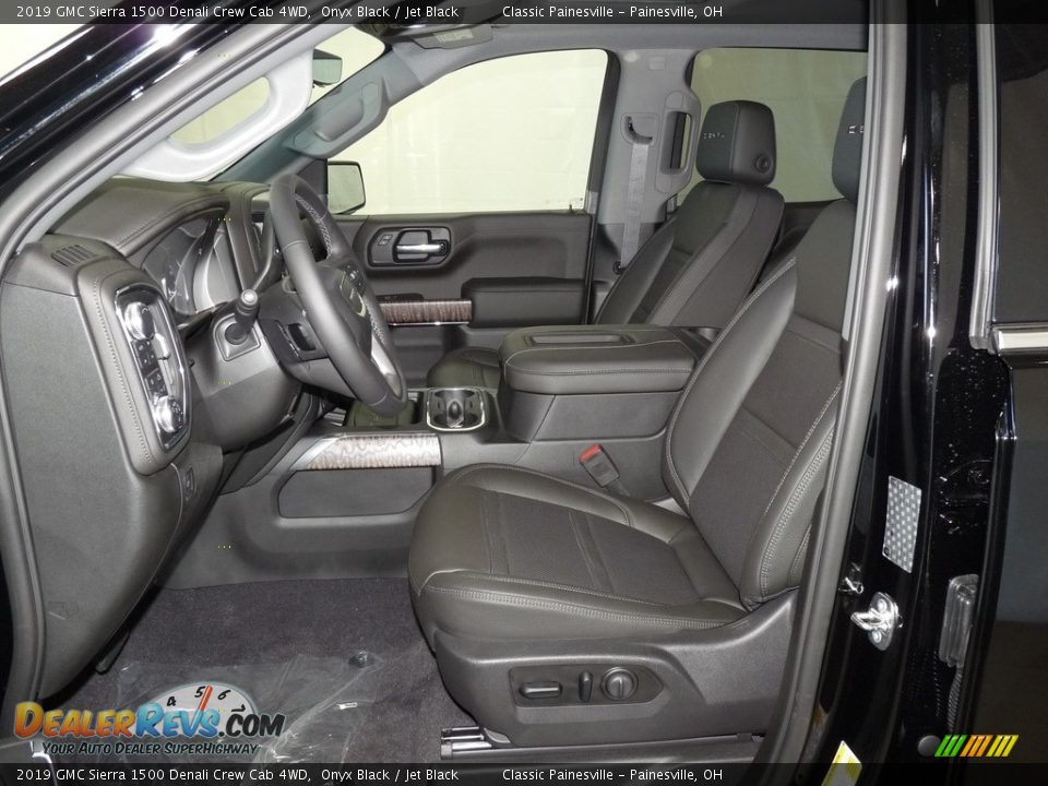Jet Black Interior - 2019 GMC Sierra 1500 Denali Crew Cab 4WD Photo #7