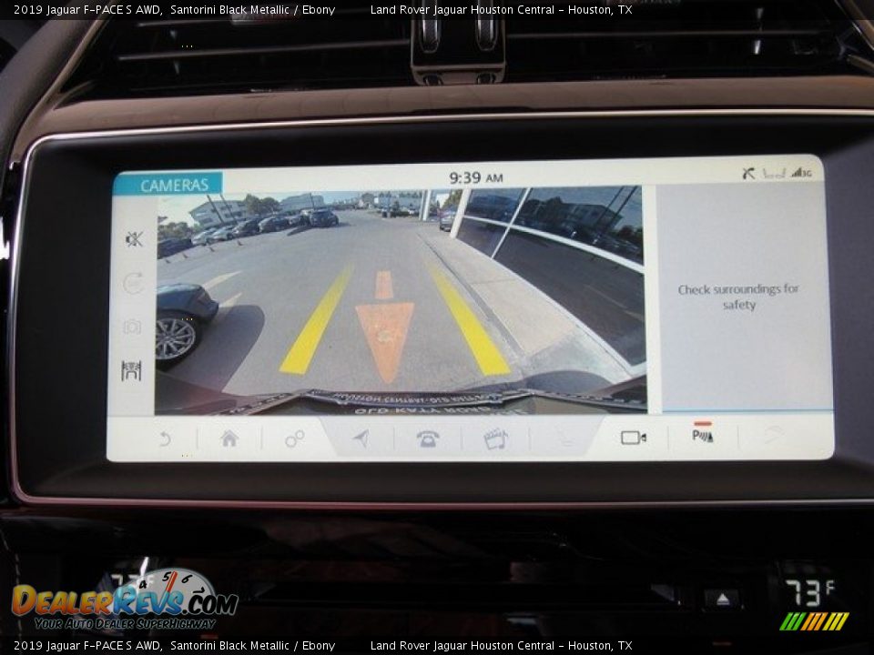 2019 Jaguar F-PACE S AWD Santorini Black Metallic / Ebony Photo #33