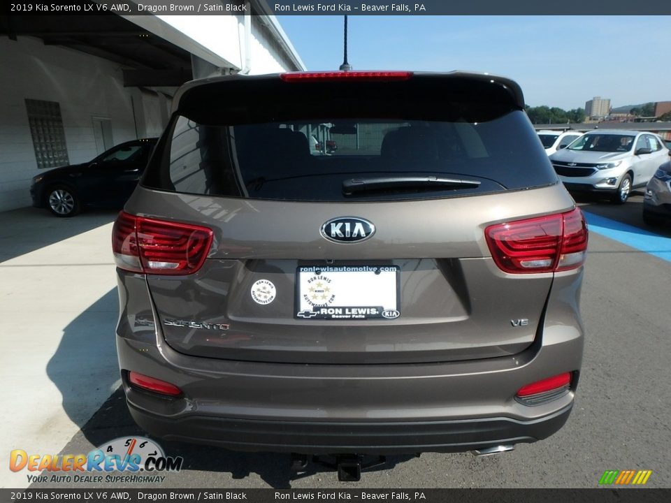 2019 Kia Sorento LX V6 AWD Dragon Brown / Satin Black Photo #3