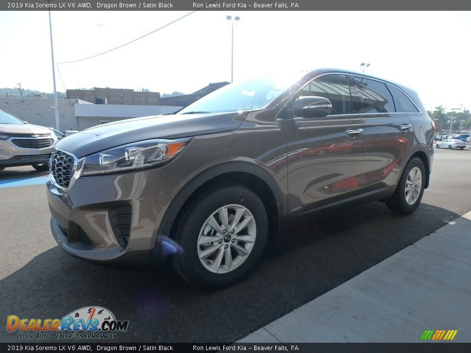 2019 Kia Sorento LX V6 AWD Dragon Brown / Satin Black Photo #7