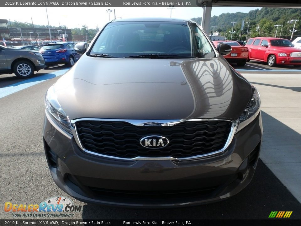 2019 Kia Sorento LX V6 AWD Dragon Brown / Satin Black Photo #8
