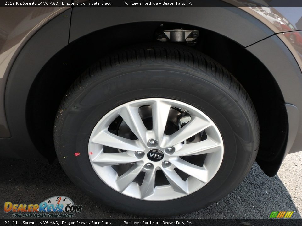 2019 Kia Sorento LX V6 AWD Dragon Brown / Satin Black Photo #10