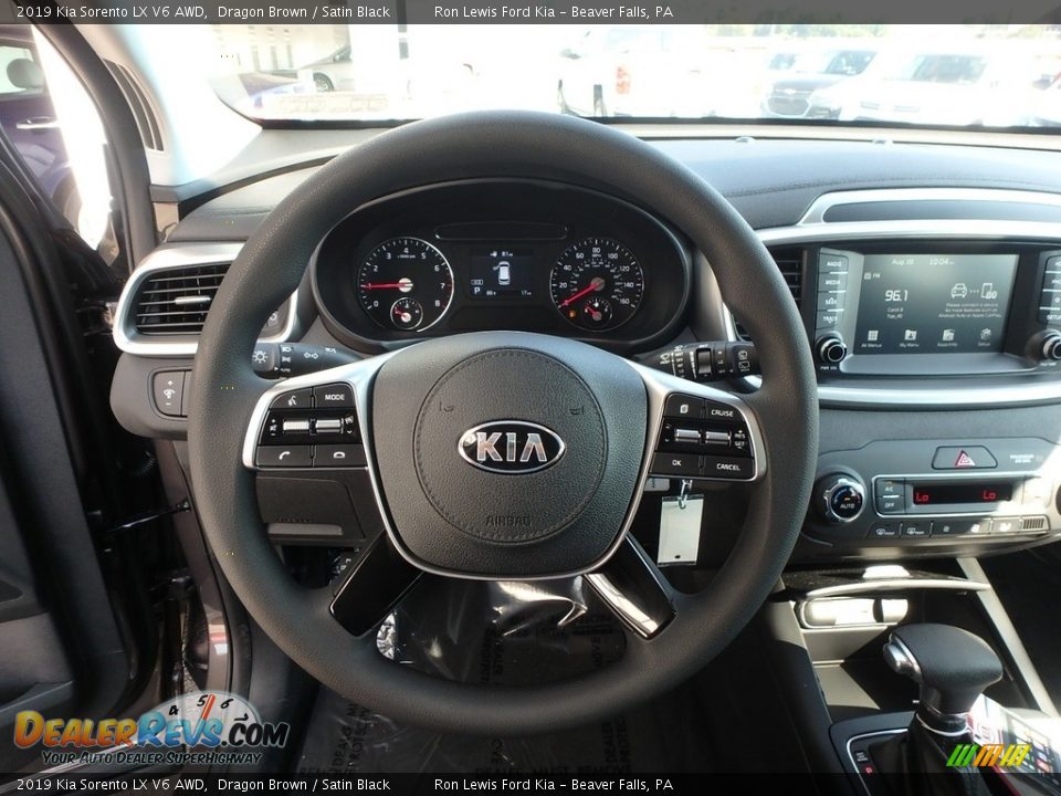 2019 Kia Sorento LX V6 AWD Dragon Brown / Satin Black Photo #17