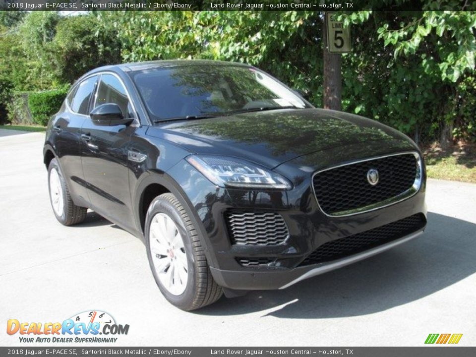 2018 Jaguar E-PACE SE Santorini Black Metallic / Ebony/Ebony Photo #2