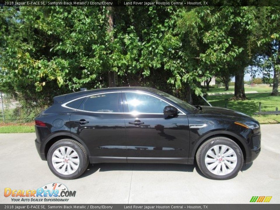 2018 Jaguar E-PACE SE Santorini Black Metallic / Ebony/Ebony Photo #6