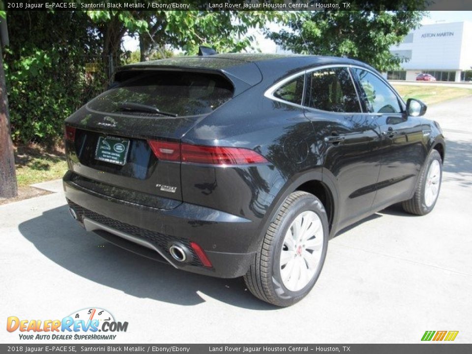 2018 Jaguar E-PACE SE Santorini Black Metallic / Ebony/Ebony Photo #7