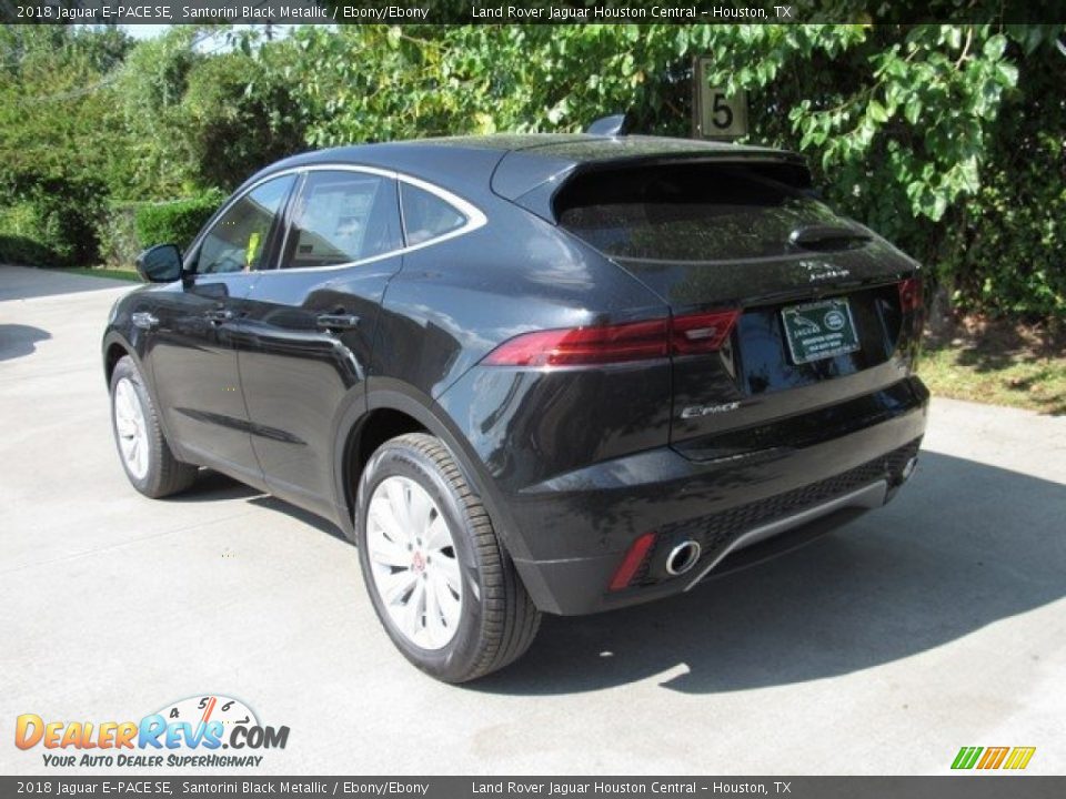 2018 Jaguar E-PACE SE Santorini Black Metallic / Ebony/Ebony Photo #12