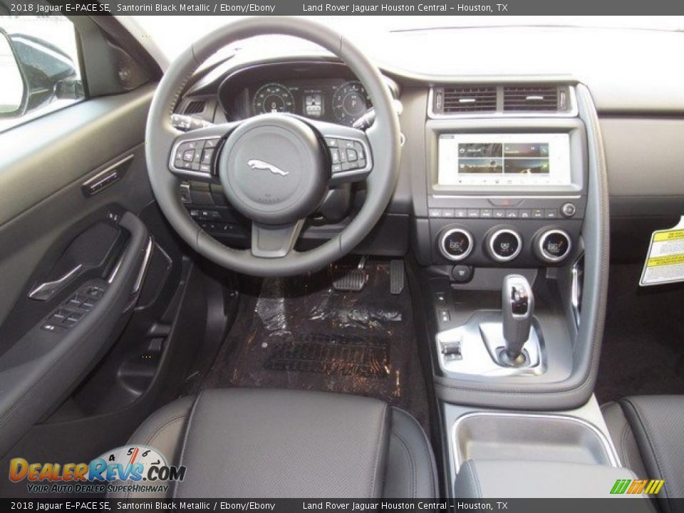 2018 Jaguar E-PACE SE Santorini Black Metallic / Ebony/Ebony Photo #14