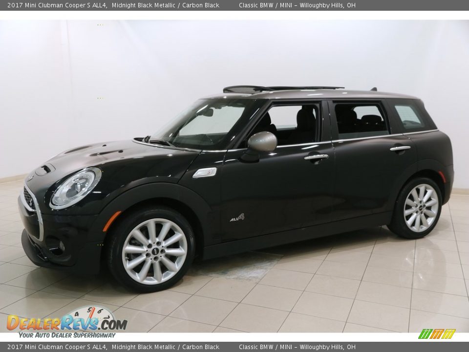 2017 Mini Clubman Cooper S ALL4 Midnight Black Metallic / Carbon Black Photo #3