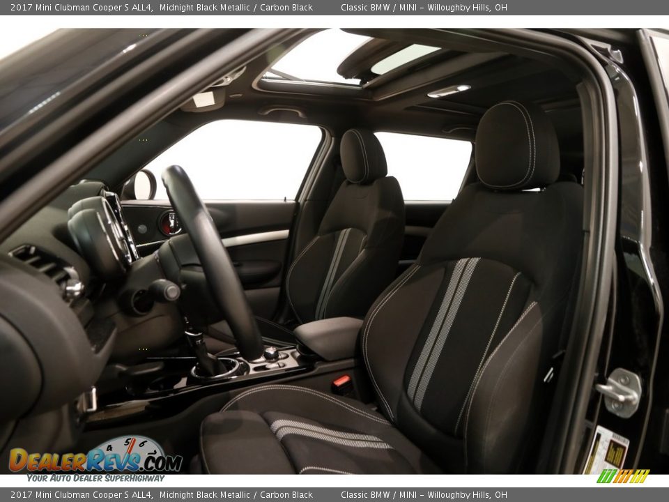 2017 Mini Clubman Cooper S ALL4 Midnight Black Metallic / Carbon Black Photo #5