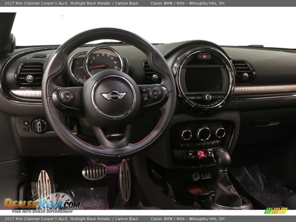 2017 Mini Clubman Cooper S ALL4 Midnight Black Metallic / Carbon Black Photo #6