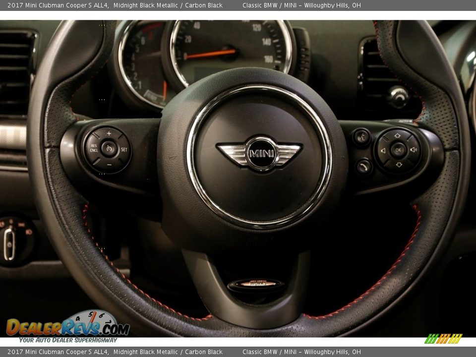 2017 Mini Clubman Cooper S ALL4 Midnight Black Metallic / Carbon Black Photo #7