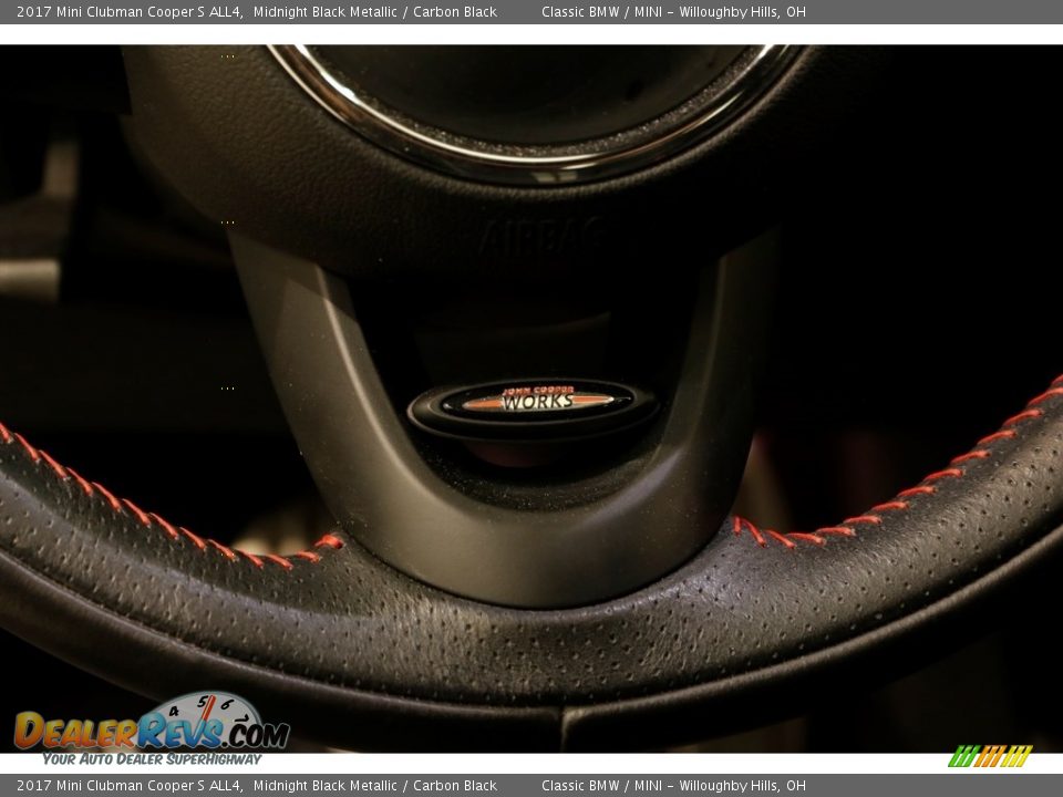 2017 Mini Clubman Cooper S ALL4 Midnight Black Metallic / Carbon Black Photo #8