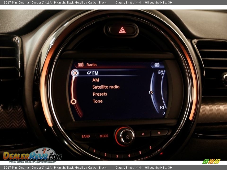 2017 Mini Clubman Cooper S ALL4 Midnight Black Metallic / Carbon Black Photo #11