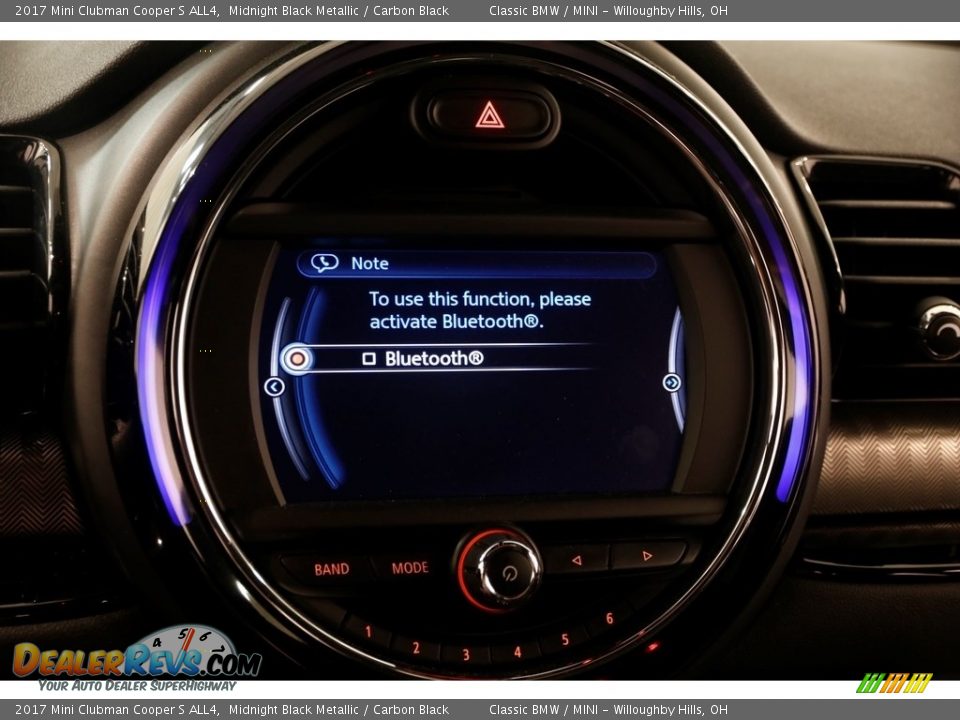 2017 Mini Clubman Cooper S ALL4 Midnight Black Metallic / Carbon Black Photo #12