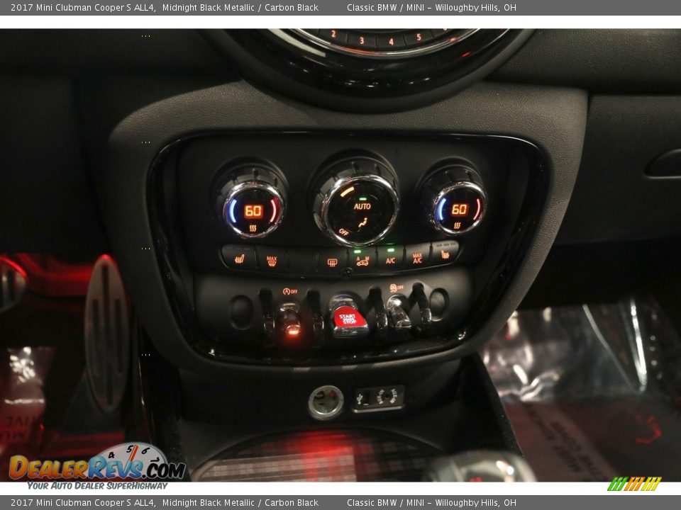 2017 Mini Clubman Cooper S ALL4 Midnight Black Metallic / Carbon Black Photo #14