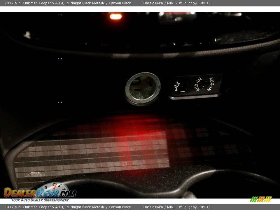 2017 Mini Clubman Cooper S ALL4 Midnight Black Metallic / Carbon Black Photo #15