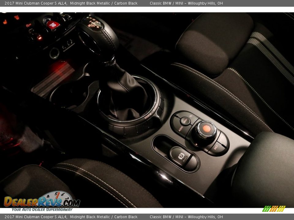 2017 Mini Clubman Cooper S ALL4 Midnight Black Metallic / Carbon Black Photo #16