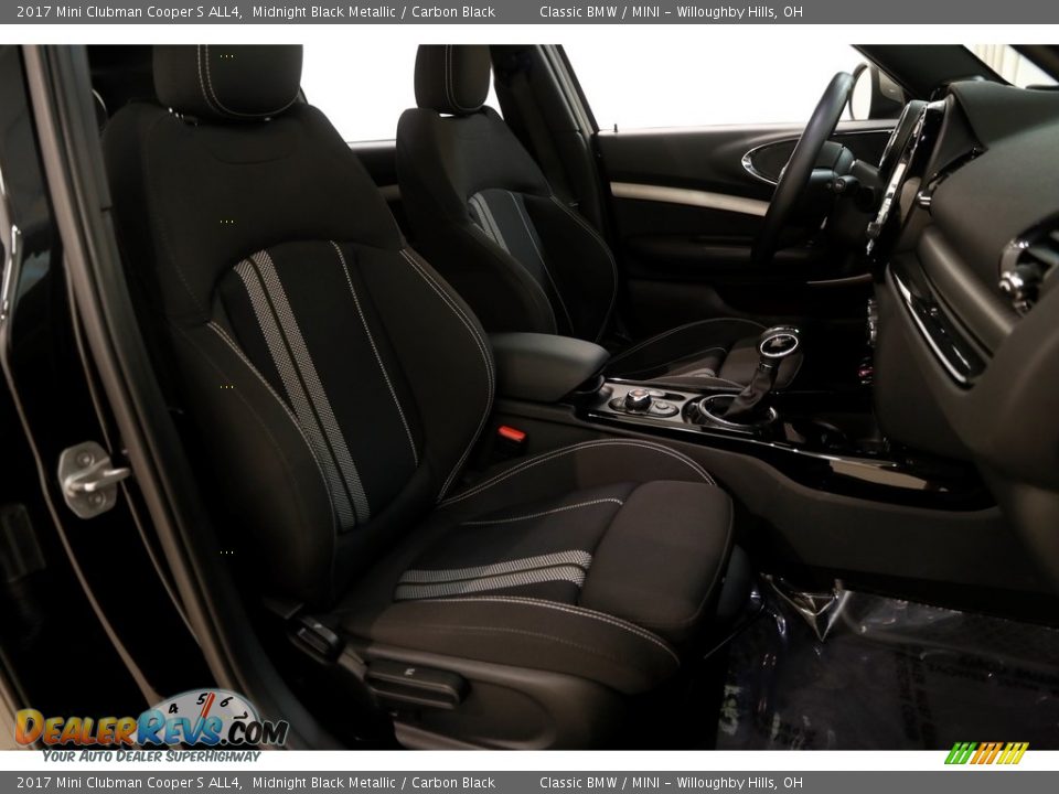 2017 Mini Clubman Cooper S ALL4 Midnight Black Metallic / Carbon Black Photo #18