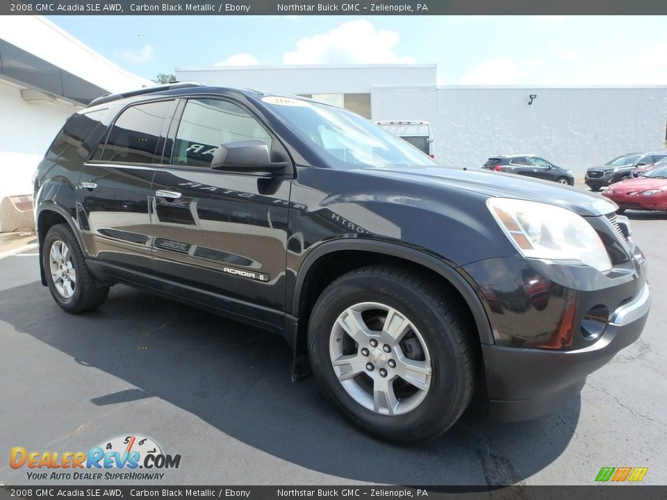 2008 GMC Acadia SLE AWD Carbon Black Metallic / Ebony Photo #4