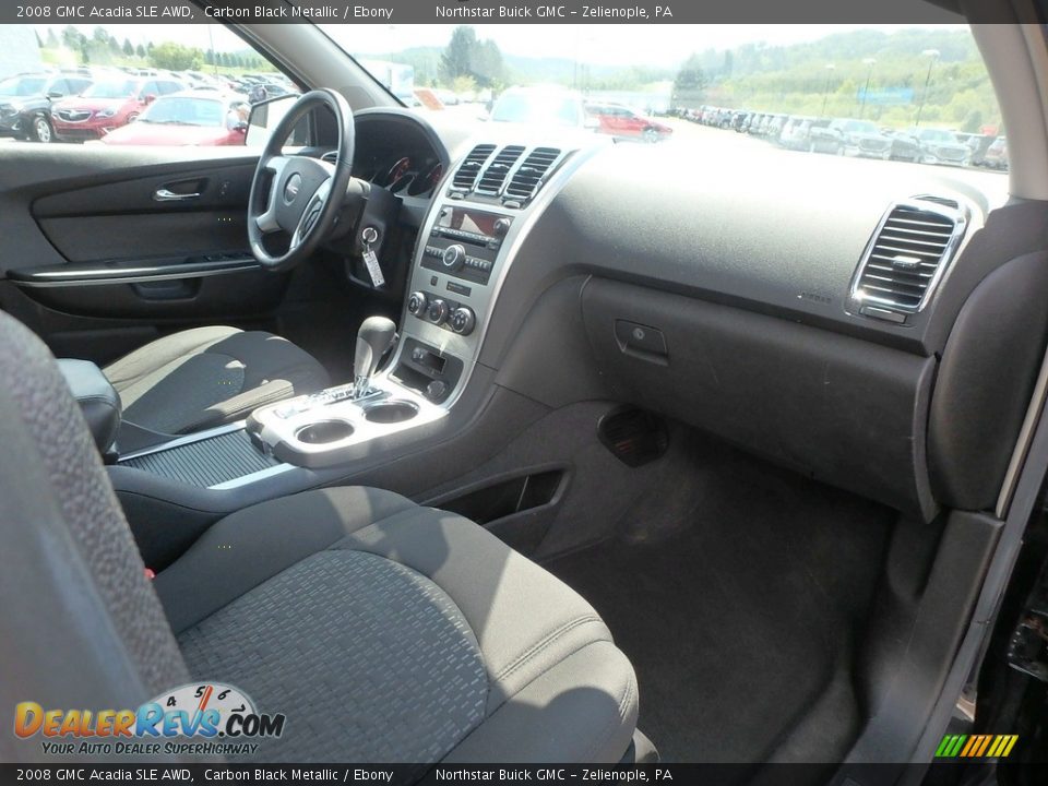 2008 GMC Acadia SLE AWD Carbon Black Metallic / Ebony Photo #6