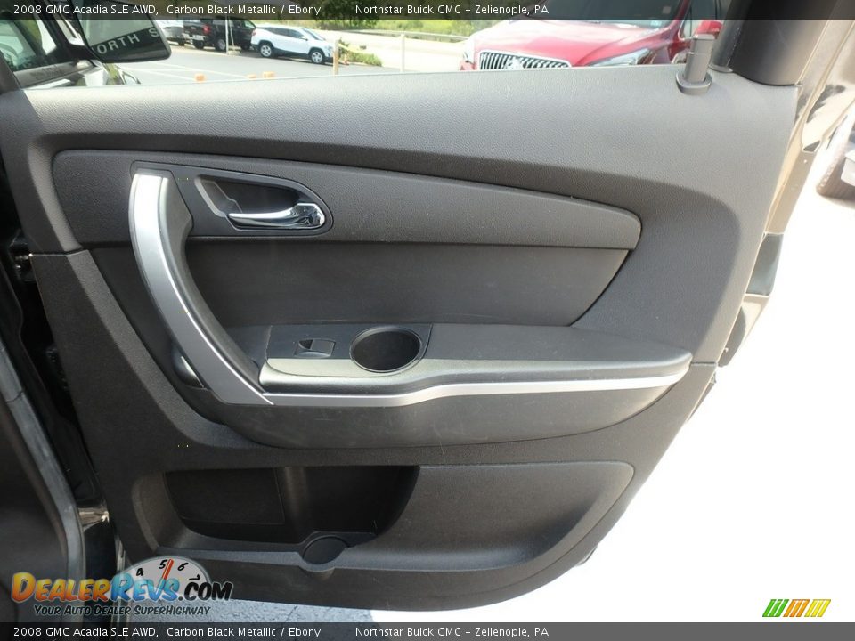 2008 GMC Acadia SLE AWD Carbon Black Metallic / Ebony Photo #9