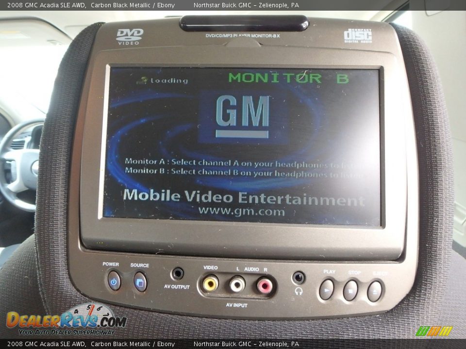 2008 GMC Acadia SLE AWD Carbon Black Metallic / Ebony Photo #10
