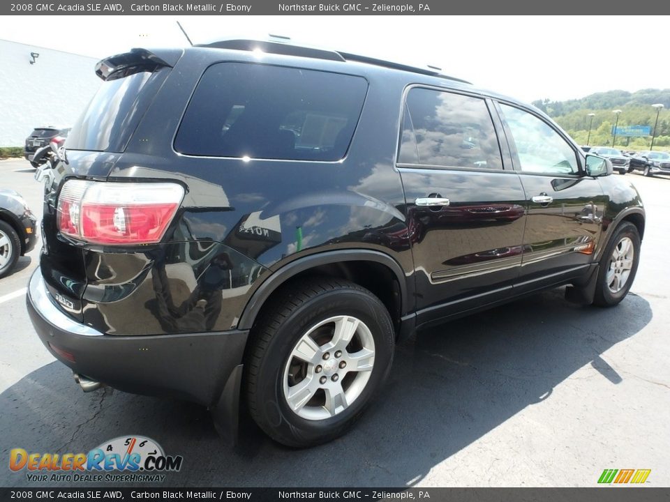 2008 GMC Acadia SLE AWD Carbon Black Metallic / Ebony Photo #11