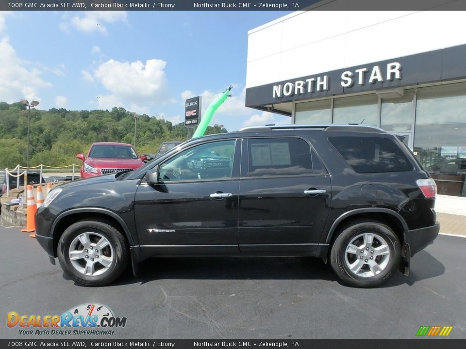 2008 GMC Acadia SLE AWD Carbon Black Metallic / Ebony Photo #15