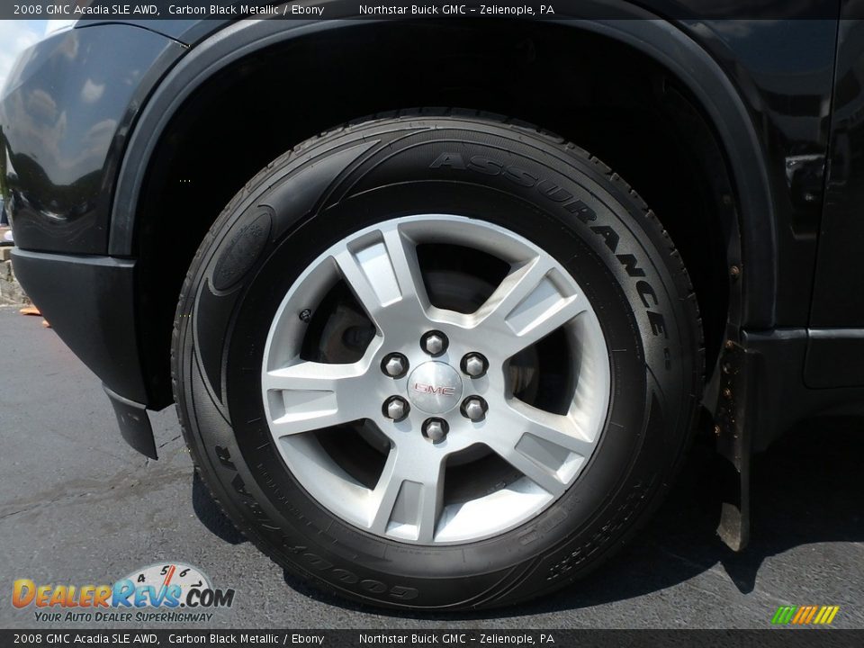 2008 GMC Acadia SLE AWD Carbon Black Metallic / Ebony Photo #16