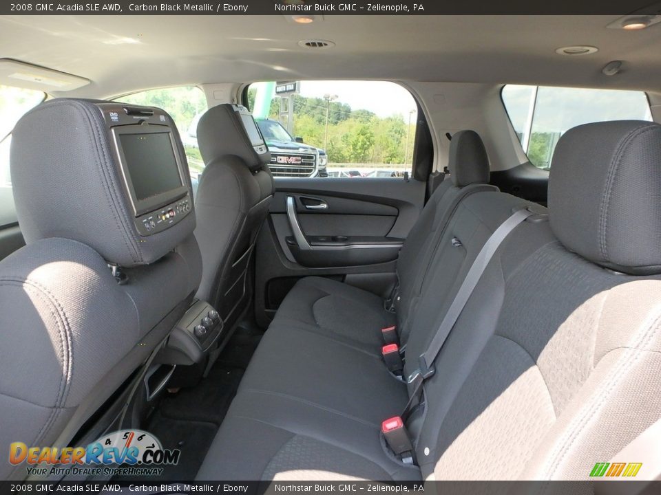 2008 GMC Acadia SLE AWD Carbon Black Metallic / Ebony Photo #18