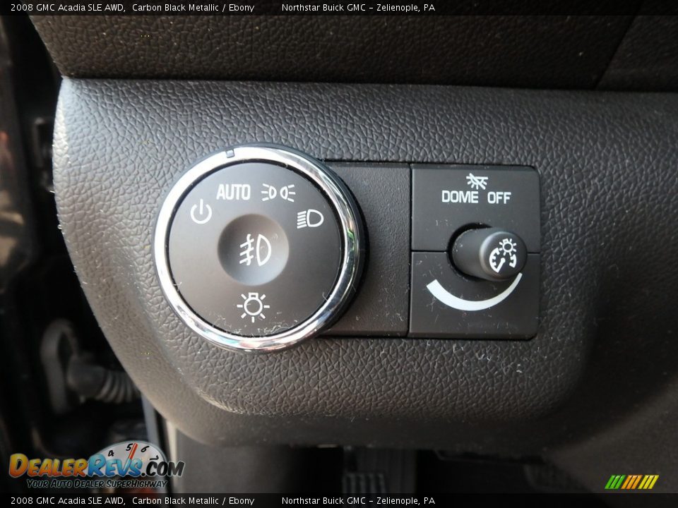 2008 GMC Acadia SLE AWD Carbon Black Metallic / Ebony Photo #25