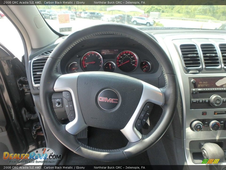 2008 GMC Acadia SLE AWD Carbon Black Metallic / Ebony Photo #26