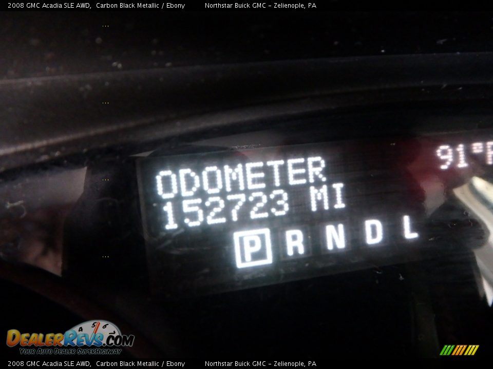 2008 GMC Acadia SLE AWD Carbon Black Metallic / Ebony Photo #27