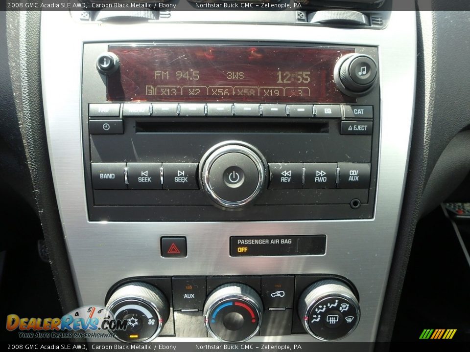 2008 GMC Acadia SLE AWD Carbon Black Metallic / Ebony Photo #29