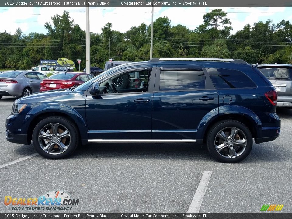 2015 Dodge Journey Crossroad Fathom Blue Pearl / Black Photo #3