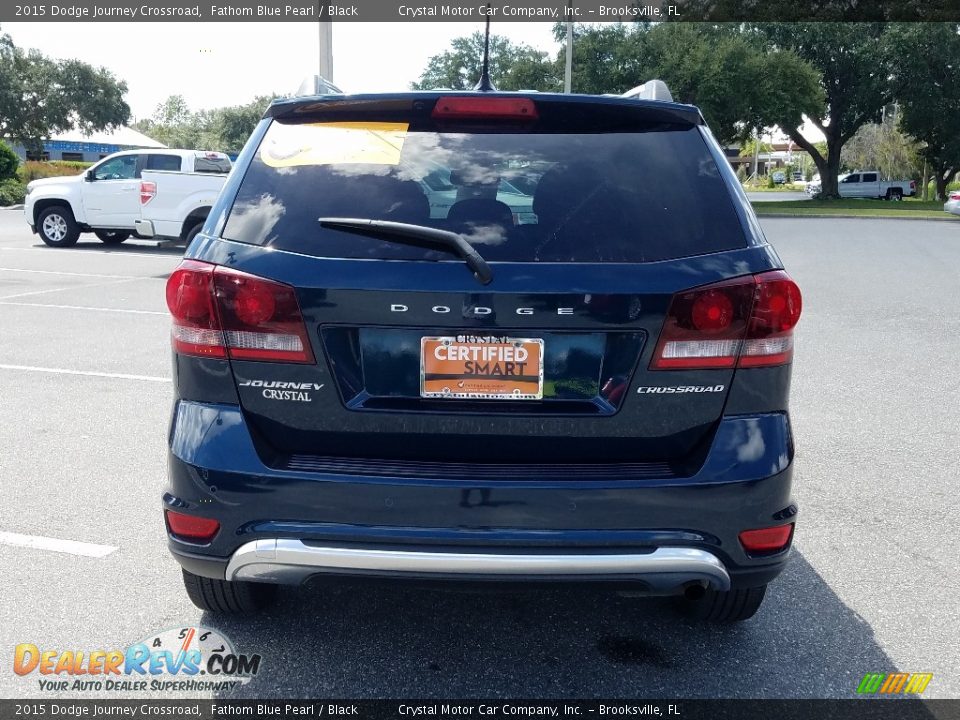 2015 Dodge Journey Crossroad Fathom Blue Pearl / Black Photo #5