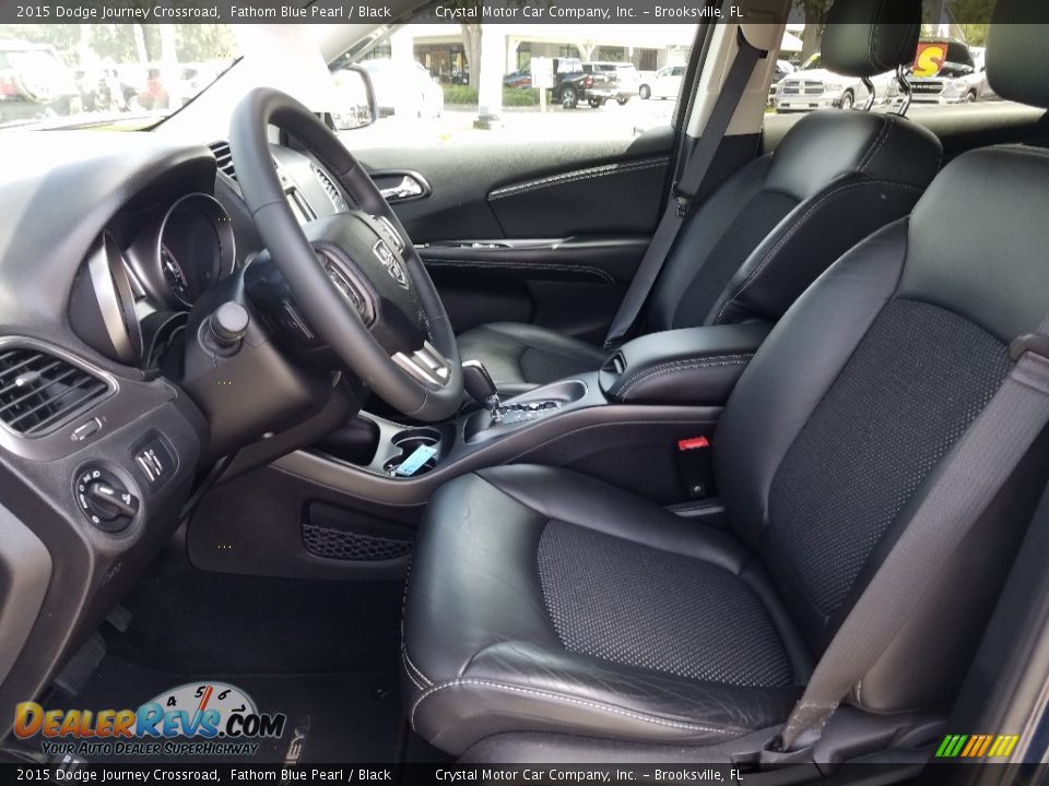 2015 Dodge Journey Crossroad Fathom Blue Pearl / Black Photo #10