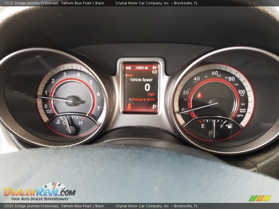 2015 Dodge Journey Crossroad Fathom Blue Pearl / Black Photo #16
