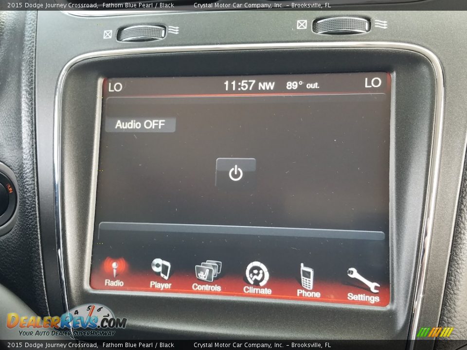 2015 Dodge Journey Crossroad Fathom Blue Pearl / Black Photo #17