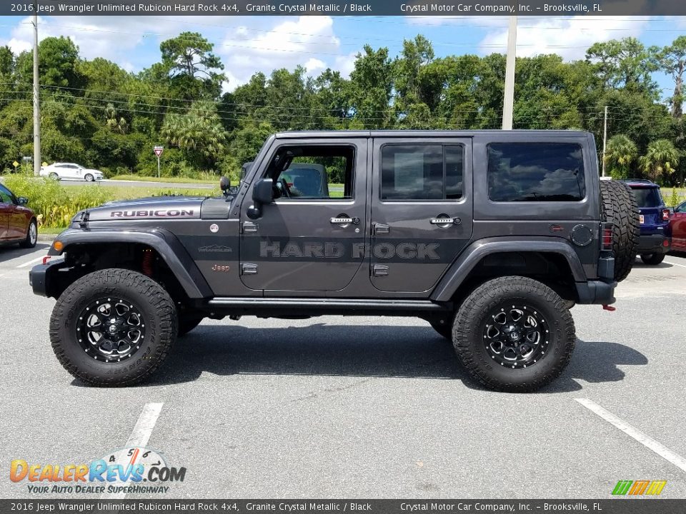 2016 Jeep Wrangler Unlimited Rubicon Hard Rock 4x4 Granite Crystal Metallic / Black Photo #3